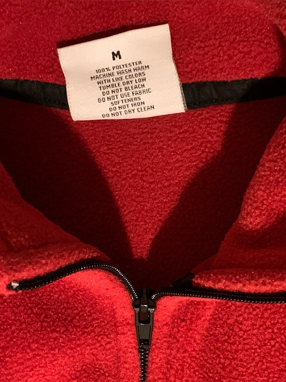 American Roots Rust-Red Fleece Zip Vest - Picture 4 of 9